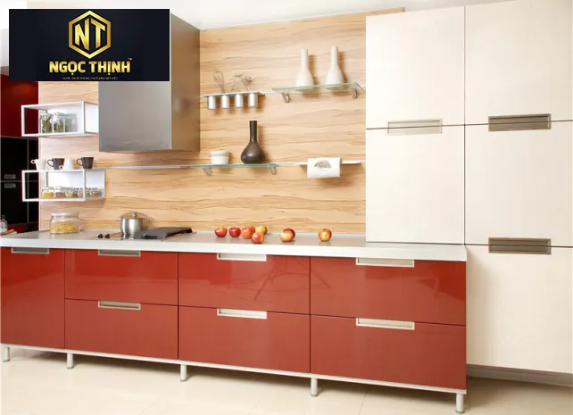 Xưởng Nội Thất Ngọc Thịnh Thống Nhất - Tủ bếp gỗ công nghiệp Melamine - TBNT13